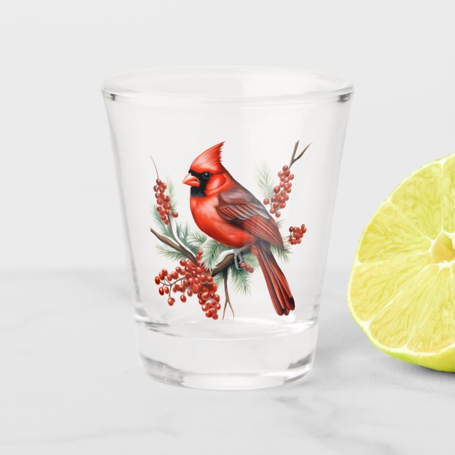 Cardinal Shot Glass (Front)