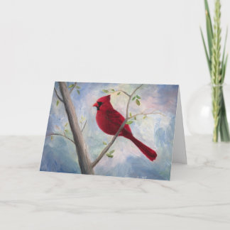 cardinal thinking of you card