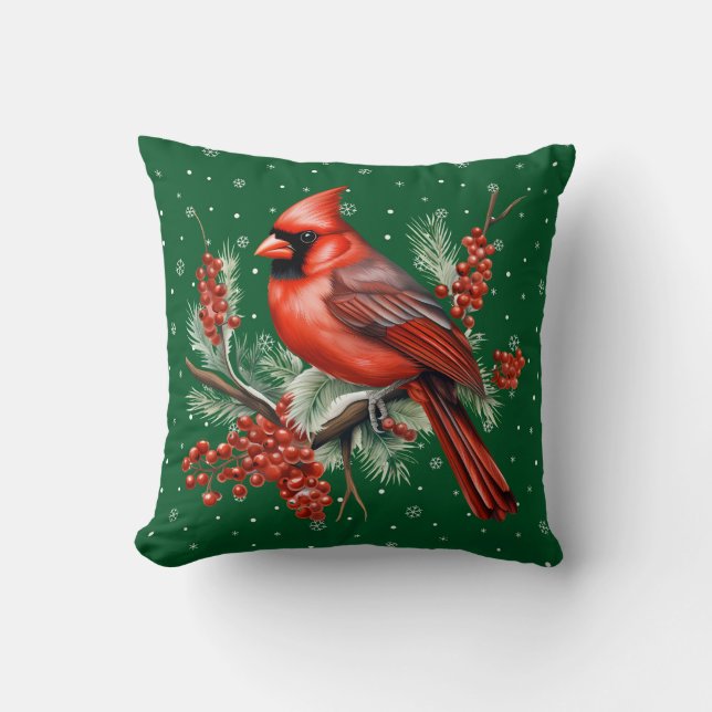 Cardinal Throw Pillow (Front)