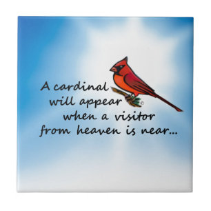 Cardinal, Visitor from Heaven Tile