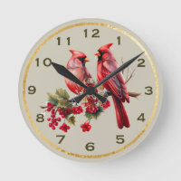 Cardinal Wall Clock