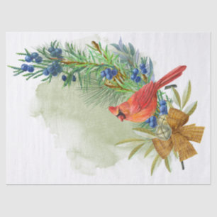 Cardinal Watercolor Tissue Paper