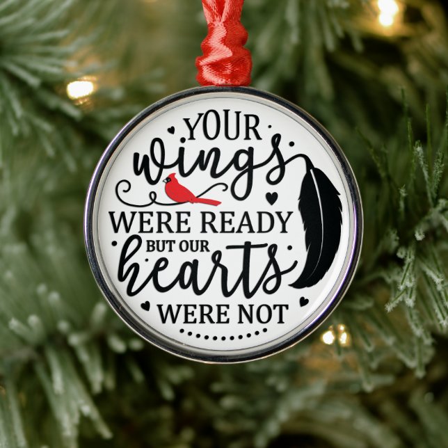 Cardinal/Your Wings Were Ready Metal Tree Decoration (Tree)