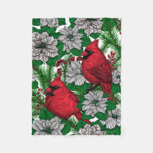Cardinals 2 fleece blanket