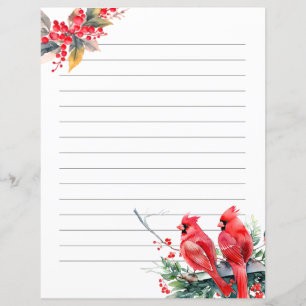 Cardinals and berries Christmas