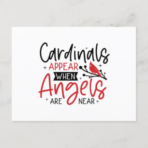 Cardinals Appear When Angels Are Near Bird Postcard