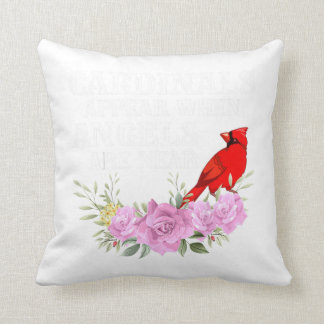 Cardinals Appear When Angels are near Cushion