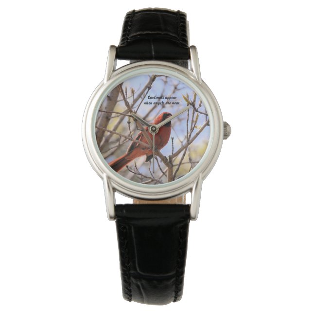 Cardinals Appear When Angels are Near eWatch Watch (Front)