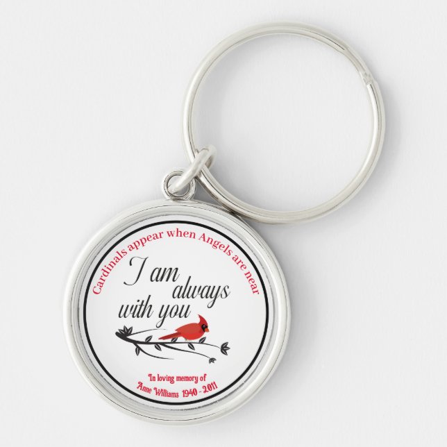 Cardinals Appear When Angels Are Near  Key Ring (Front)