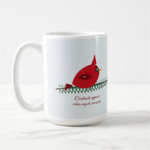 Cardinals Appear When Angels Are Near Memorial Mug