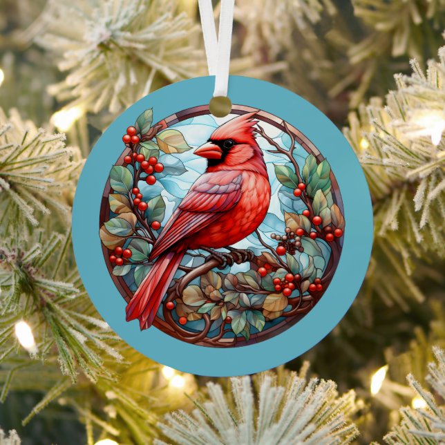 Cardinals Appear When Angels Are Near  Metal Tree Decoration (Insitu)