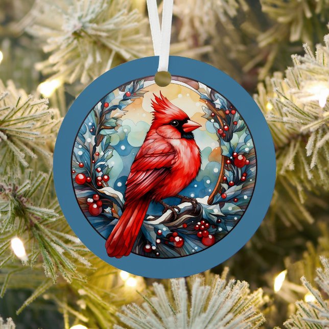Cardinals Appear When Angels Are Near  Metal Tree Decoration (Creator Uploaded)