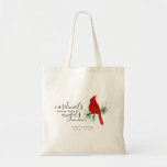 Cardinals Appear When Angels are Near Name Tote Bag<br><div class="desc">Honour your loved one with this beautiful red cardinal tribute. The words read Cardinals appear when angels are near. You can personalise with their name and dates.</div>