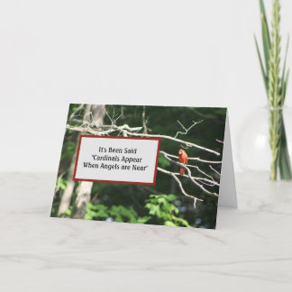 Cardinals Are Near Angels Appear - God's View Card