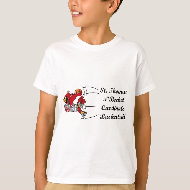 Cardinals basketball script children's t-shirt (Front)