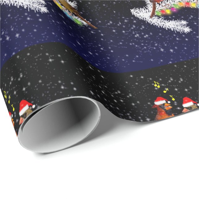 Cardinals Christmas Wrapping Paper (Roll Corner)