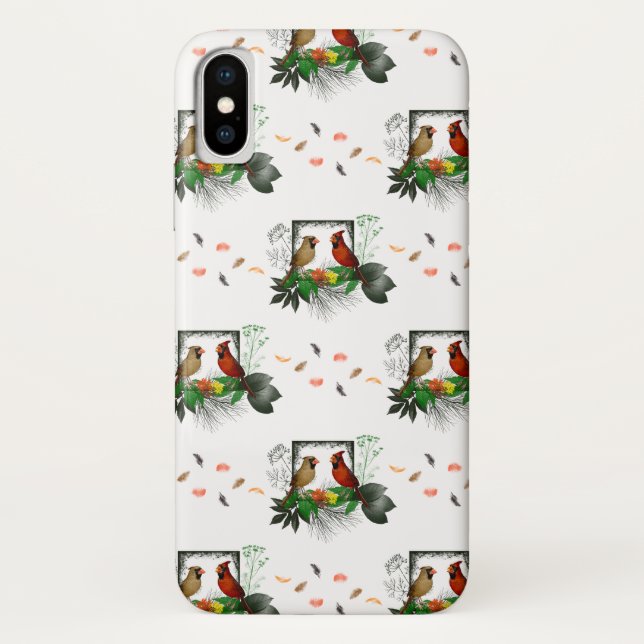 Cardinals Corner iPhone X Case (choose colour) (Back)