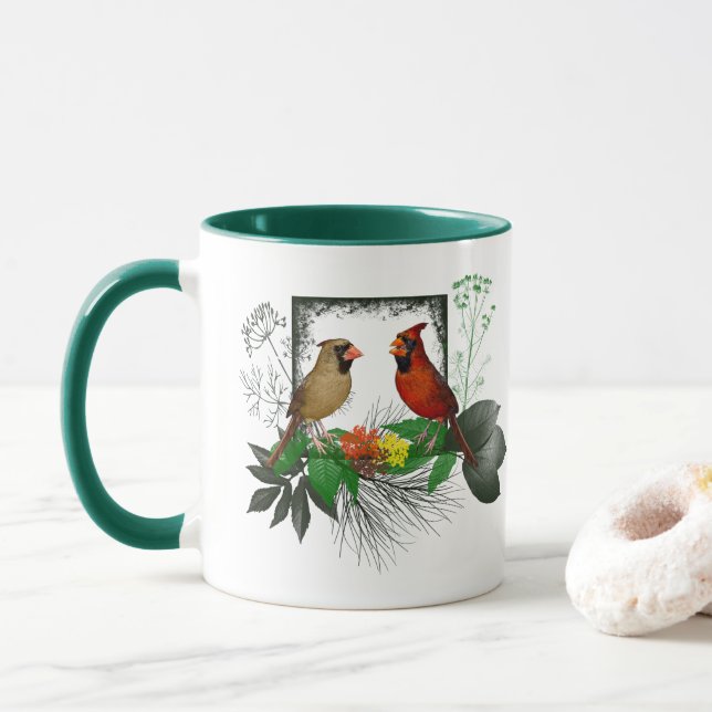 Cardinals Corner Mug (With Donut)