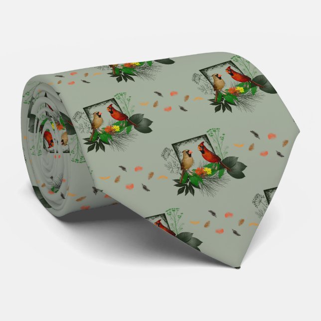 Cardinals Corner Tie (Light Green) (Rolled)