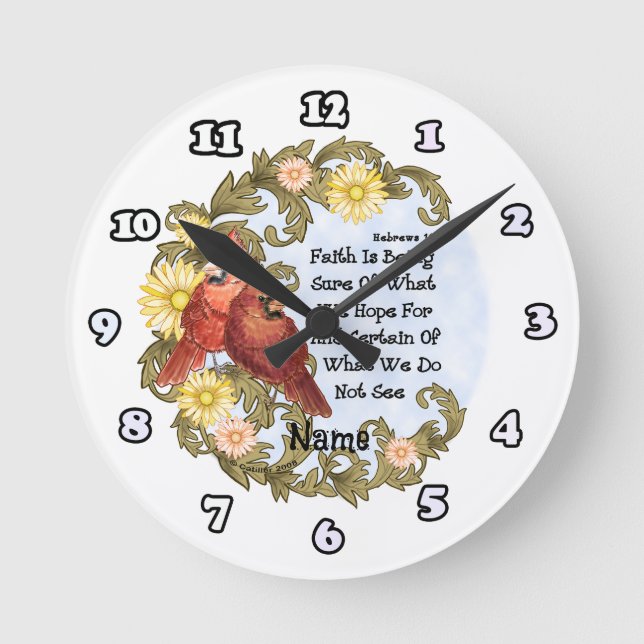 Cardinals Faith Clock (Front)