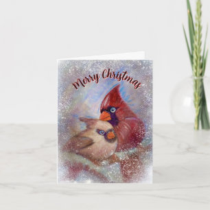 Cardinals Folded Christmas Card