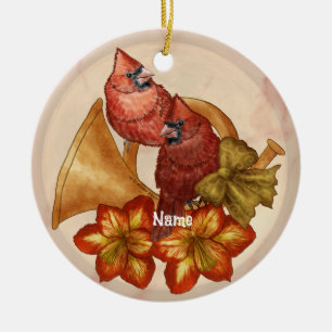Cardinals Horn ornament