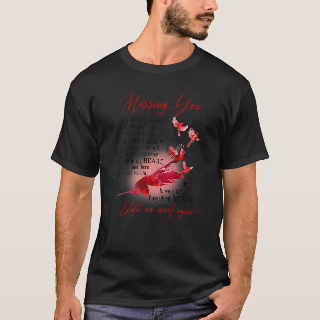 Cardinals I Think About You Always Guardian Angel  T-Shirt (Front)