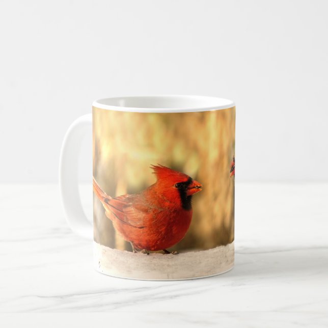 Cardinals in Autumn Mug (Front Left)