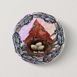 Cardinals Nest 6 Cm Round Badge