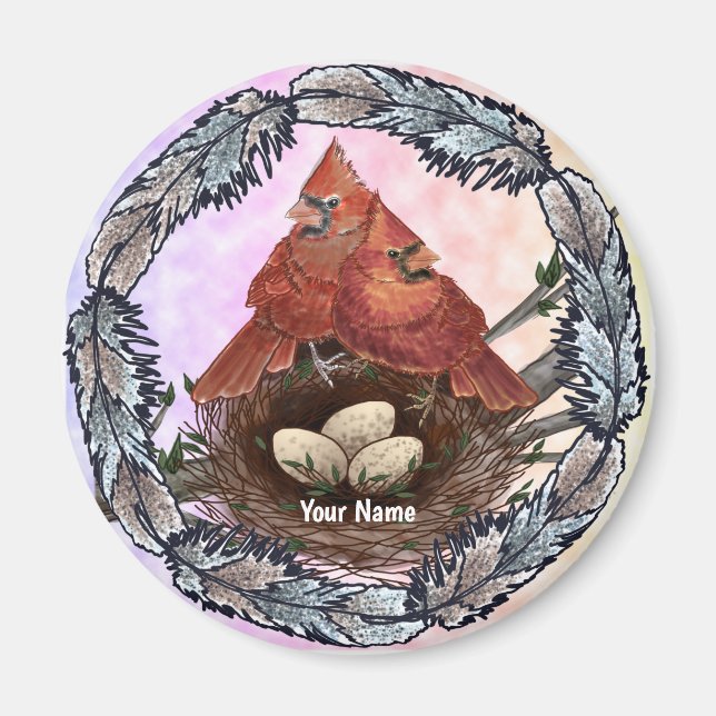 Cardinals Nest  Magnet (Front)