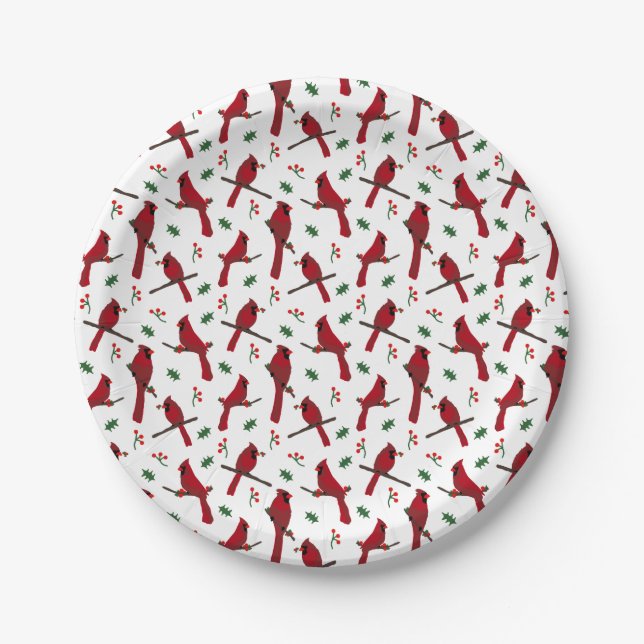 Cardinals Paper Plate (Front)