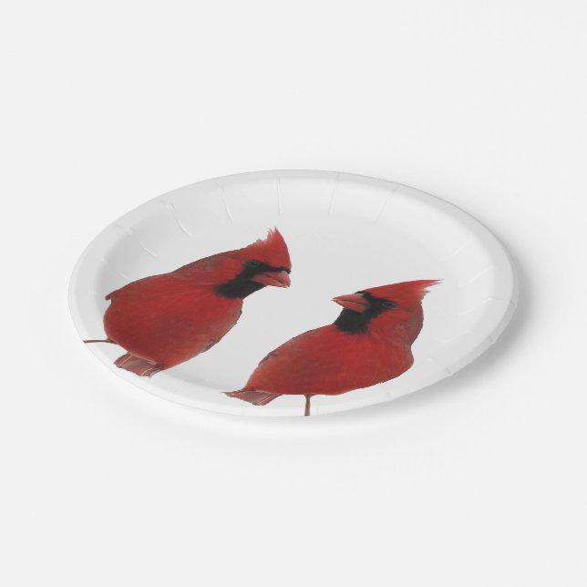 Cardinals Paper Plates (Angled)