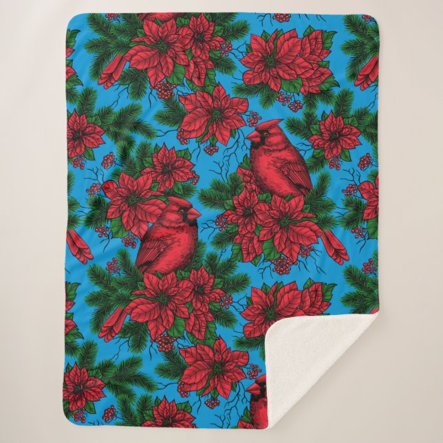 Cardinals Sherpa Blanket (Front)