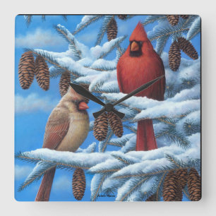 Cardinals Wall Clock