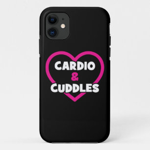 Cardio and Cuddles - Funny Novelty Gym Workout iPhone 11 Case