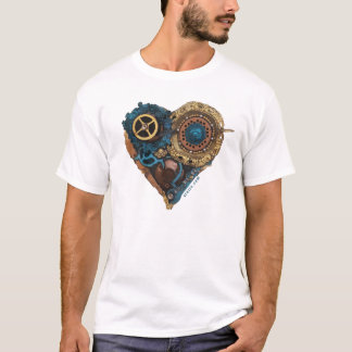 Cardio Art - Assembled Heart in Green and Gold T-Shirt
