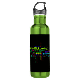 Cardio Kickboxing Word Cloud 710 Ml Water Bottle