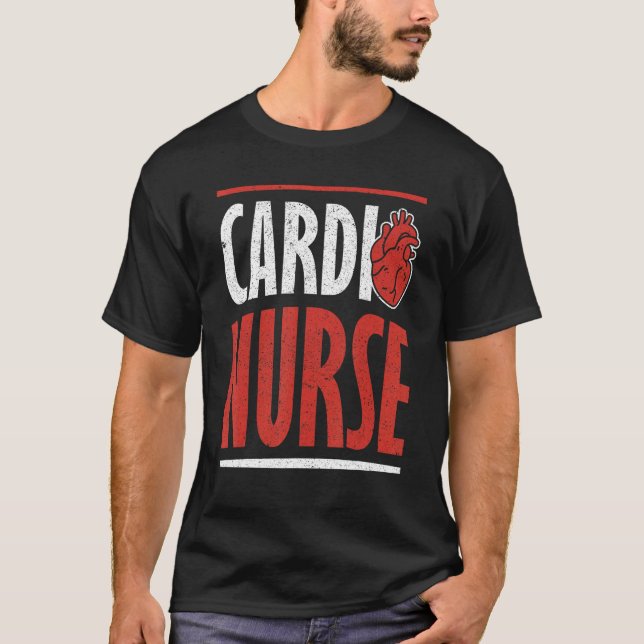 Cardio Nurse Cardiology T-Shirt (Front)