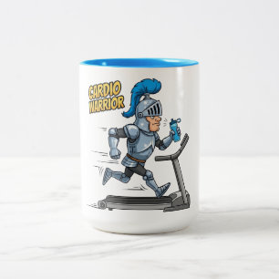Cardio Warrior Two-Tone Coffee Mug