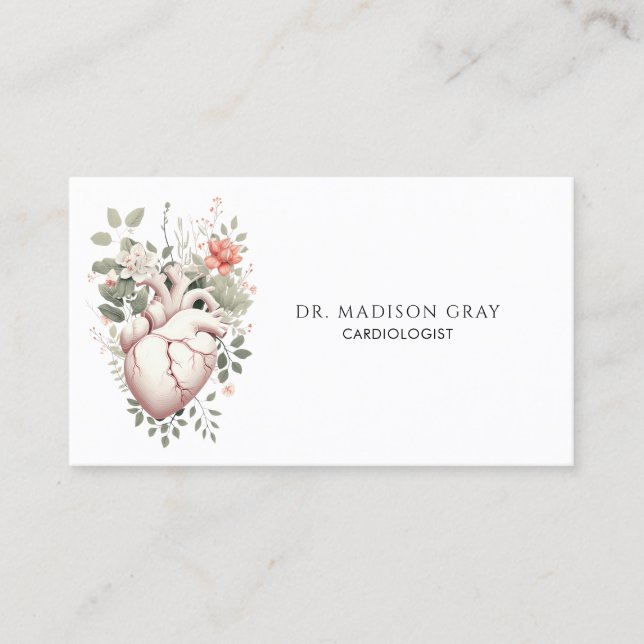 Cardiologist Business And Appointment Card (Front)