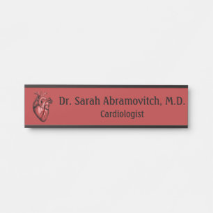 Cardiologist Cardiologists Office Door Signs Sign