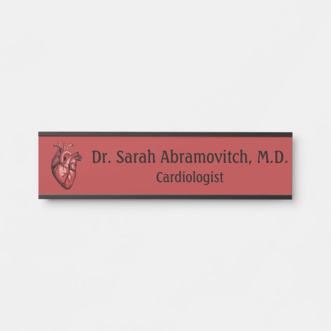 Cardiologist Cardiologists Office Door Signs Sign (Front)