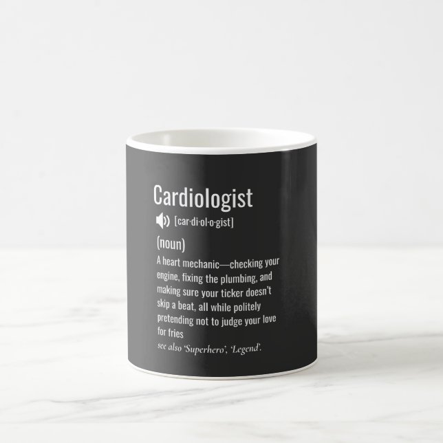 Cardiologist Definition  Coffee Mug (Center)