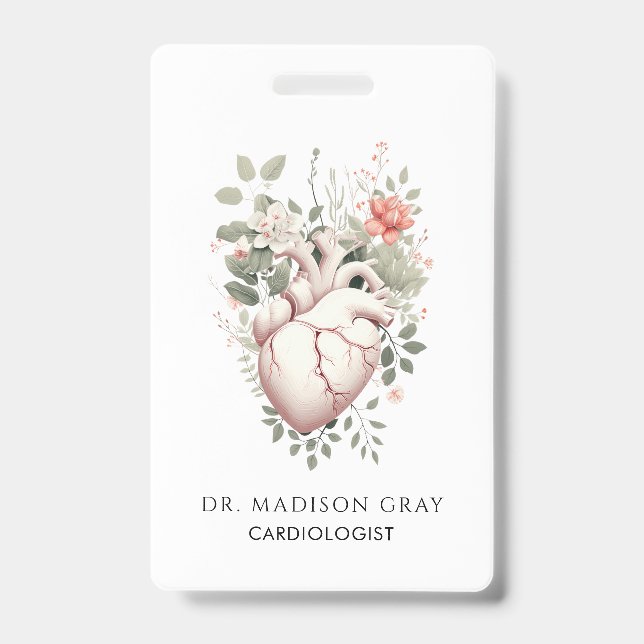 Cardiologist Doctor ID Badge (Front)