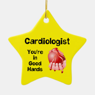 Cardiologist Good Hands  Ceramic Tree Decoration