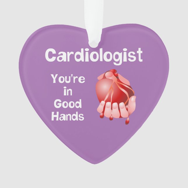 Cardiologist Good Hands  Ornament (Front)