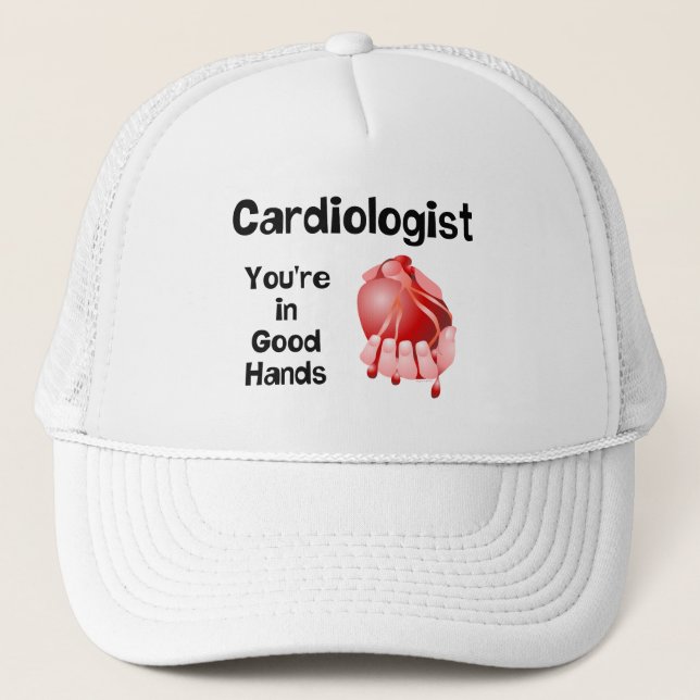 Cardiologist Good Hands  Trucker Hat (Front)