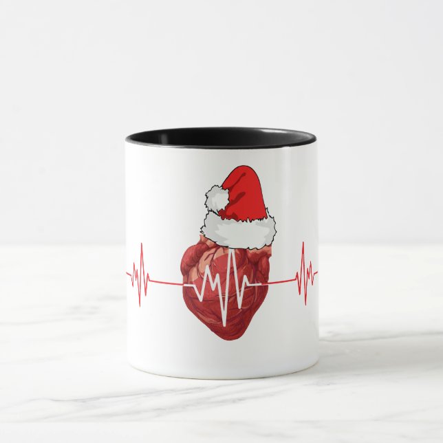 Cardiologist Heart Doctor Cardiology Echo Design Mug (Center)