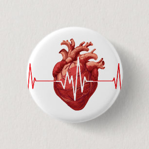 Cardiologist Heart Doctor Cardiology medical Nurse 3 Cm Round Badge