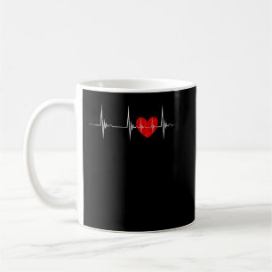 Cardiologist Heart EKG Heartbeat Pulseline Cardiol Coffee Mug